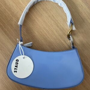 STAUD Ollie Shoulder Bag with Mixed Metal Accents